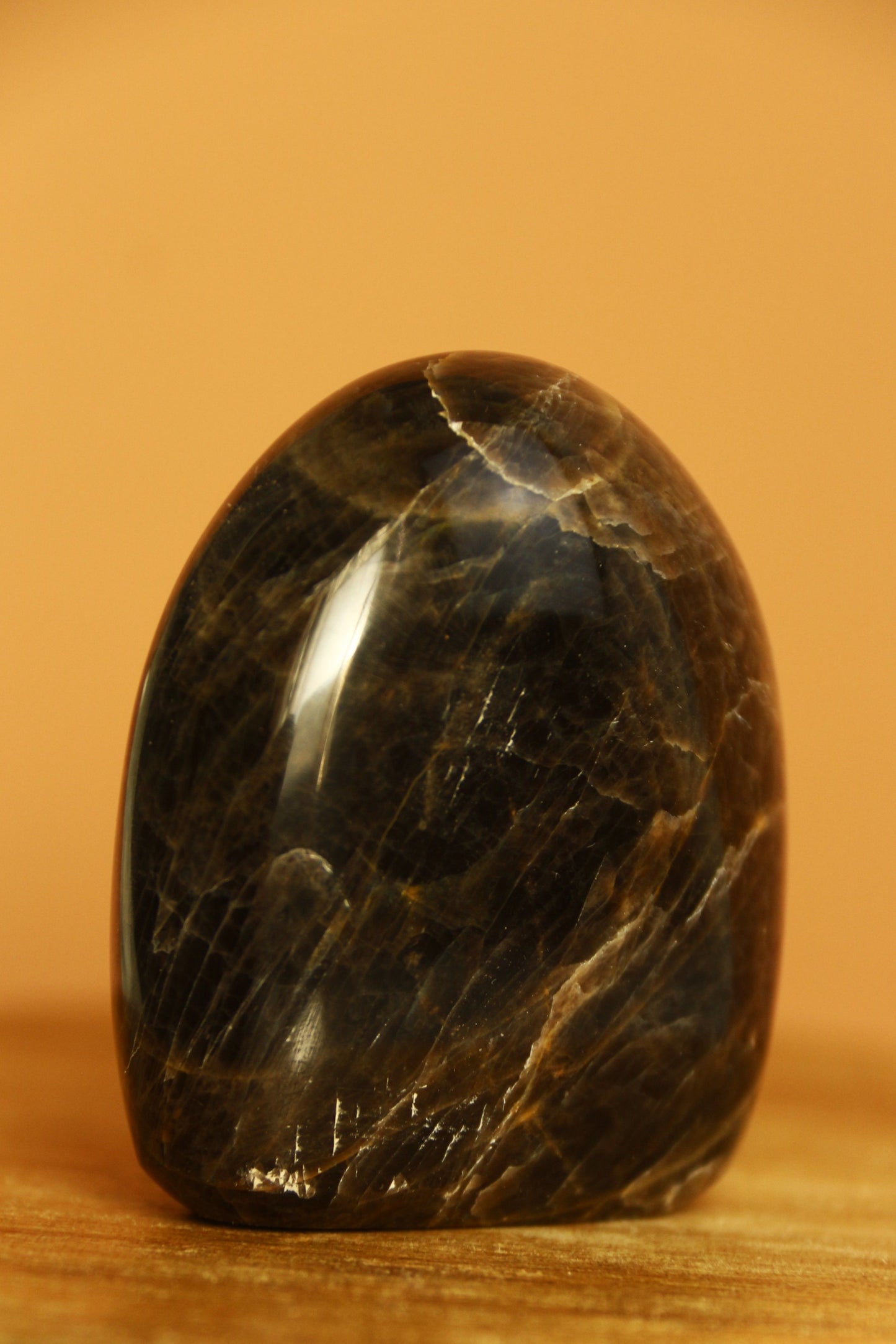 Pierre de lune noire - Forme libre n°310 | 113g |Origine Madagascar
