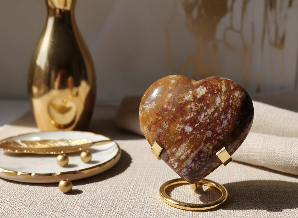 Jaspe océan - Coeur n°145 Cristal Ora