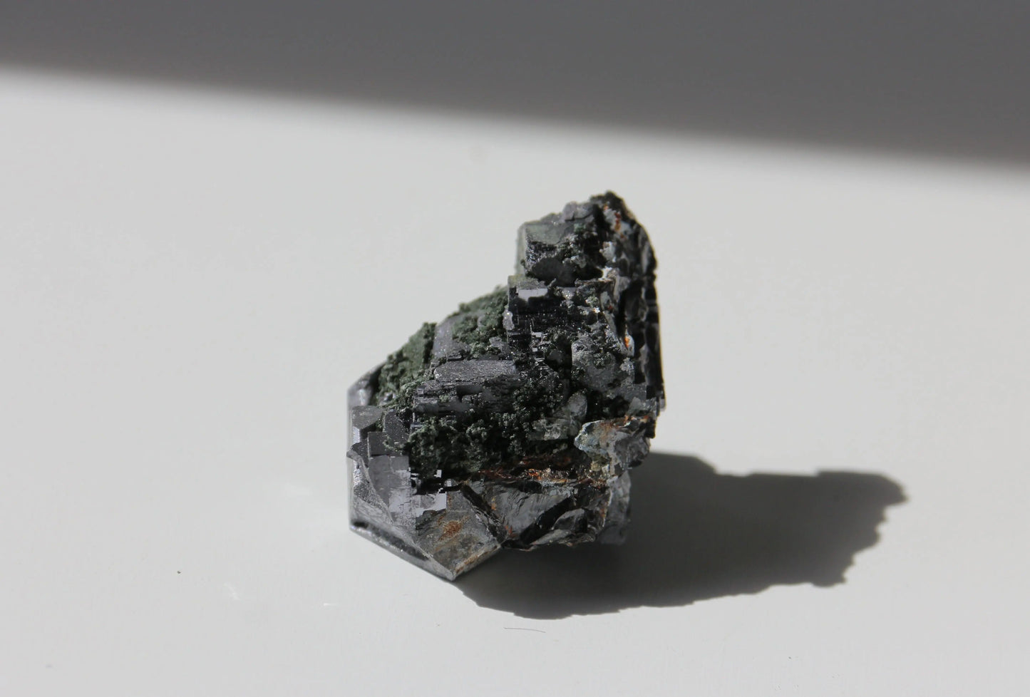 Chlorite sur galène - Pierre brute n°246 Cristal Ora
