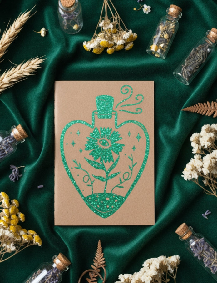 Carnet Fiole Fleurie