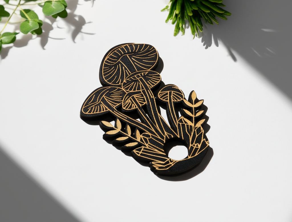 Socle pour sphère - Champignon Cristal Ora