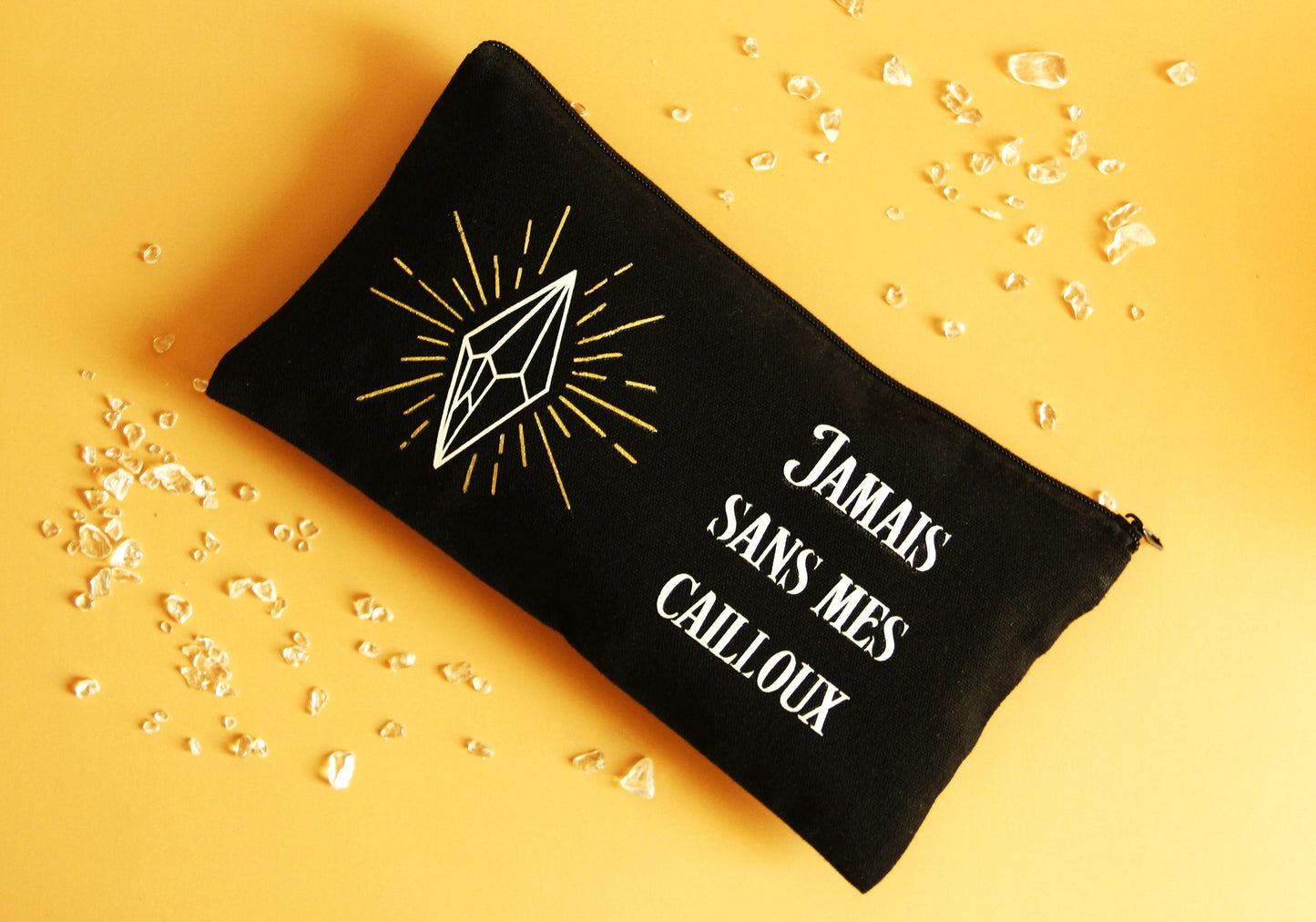 Trousse "Jamais sans mes cailloux" ✨