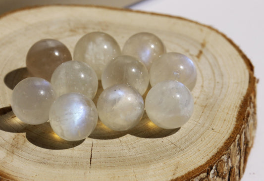 Pierre de lune adulaire - Mini Sphères