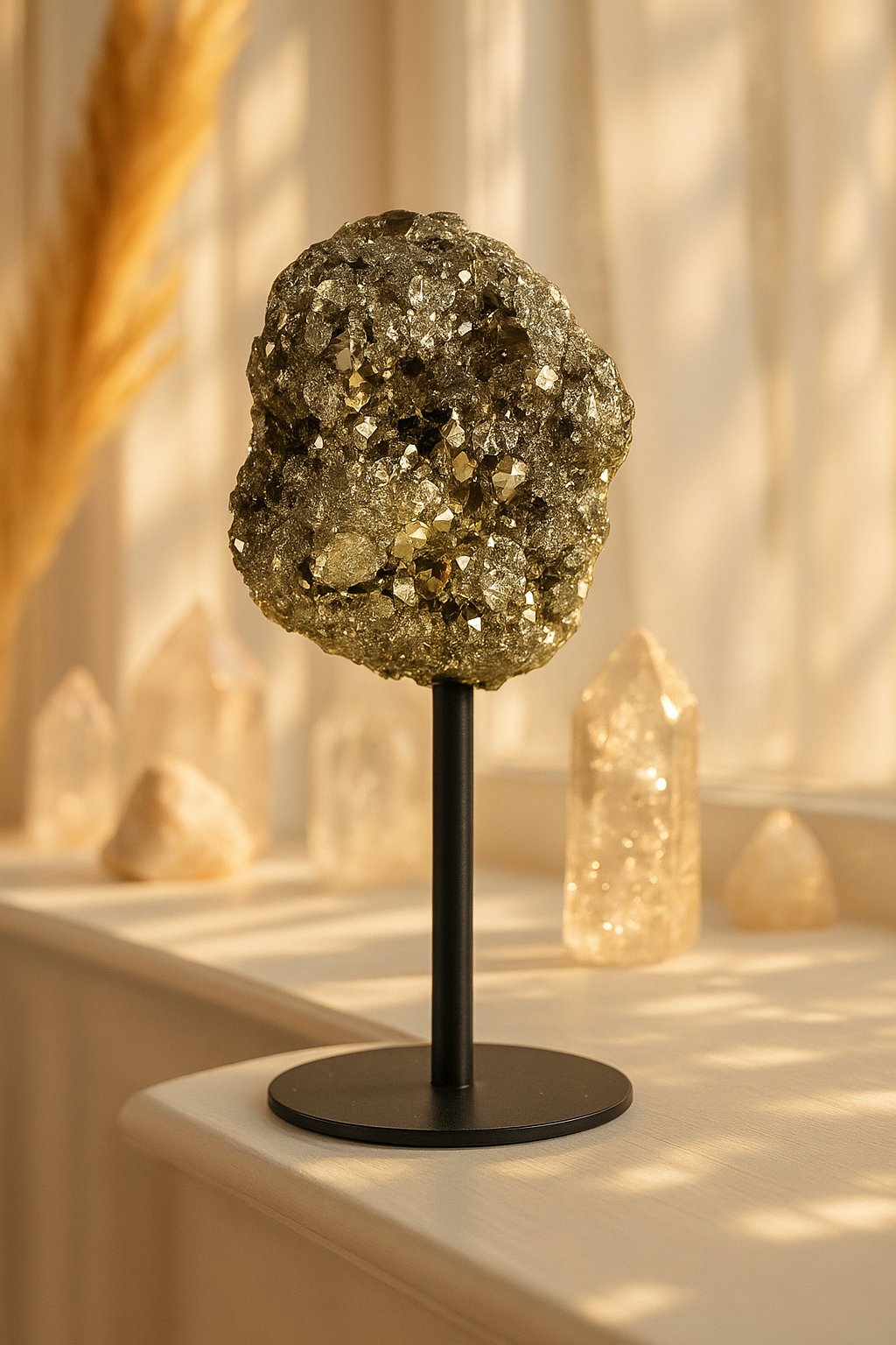 Pyrite Brute du Brésil sur Socle n°191