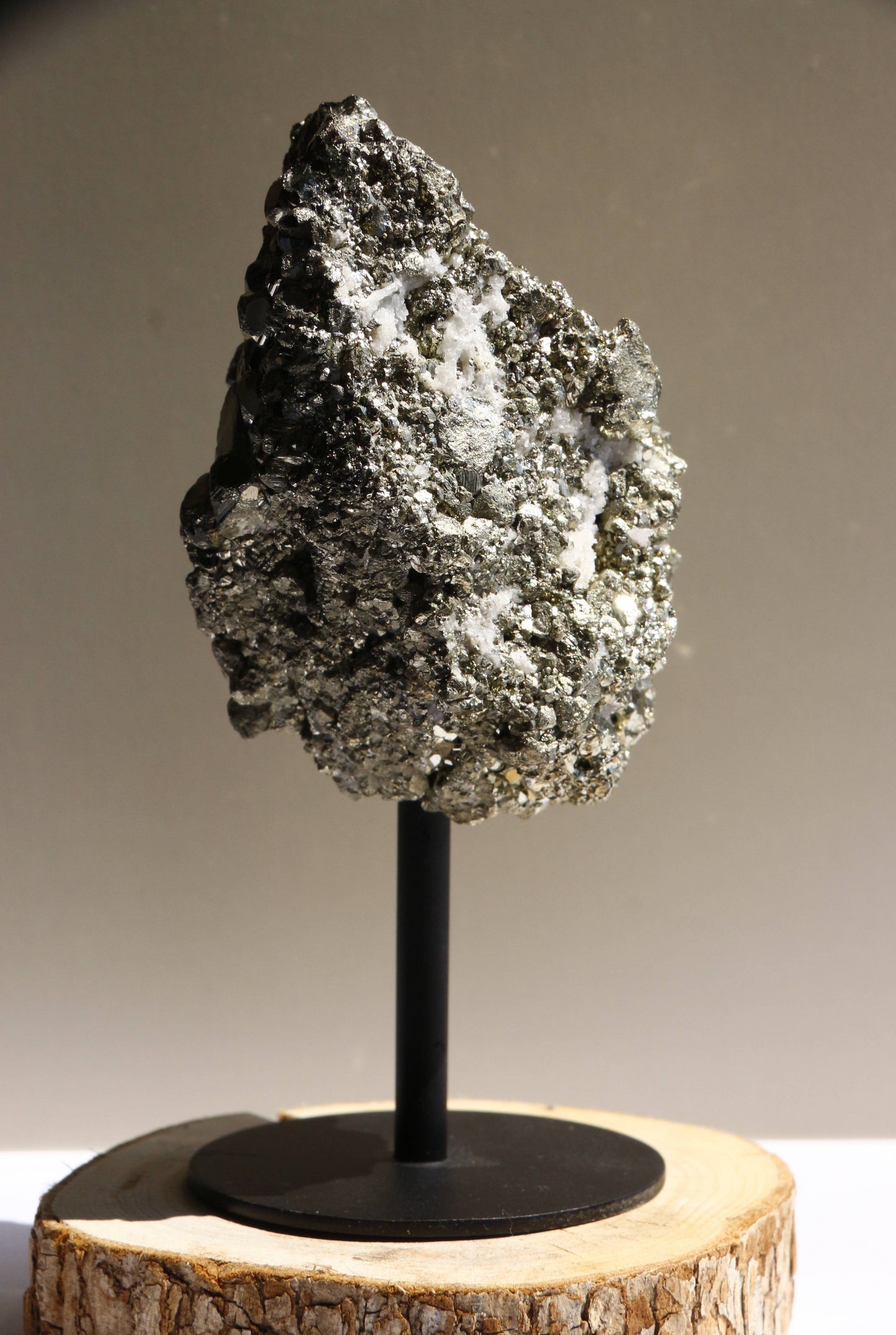 Pyrite – Pierre Brute sur Socle n°110 | 651g | Brésil 💎