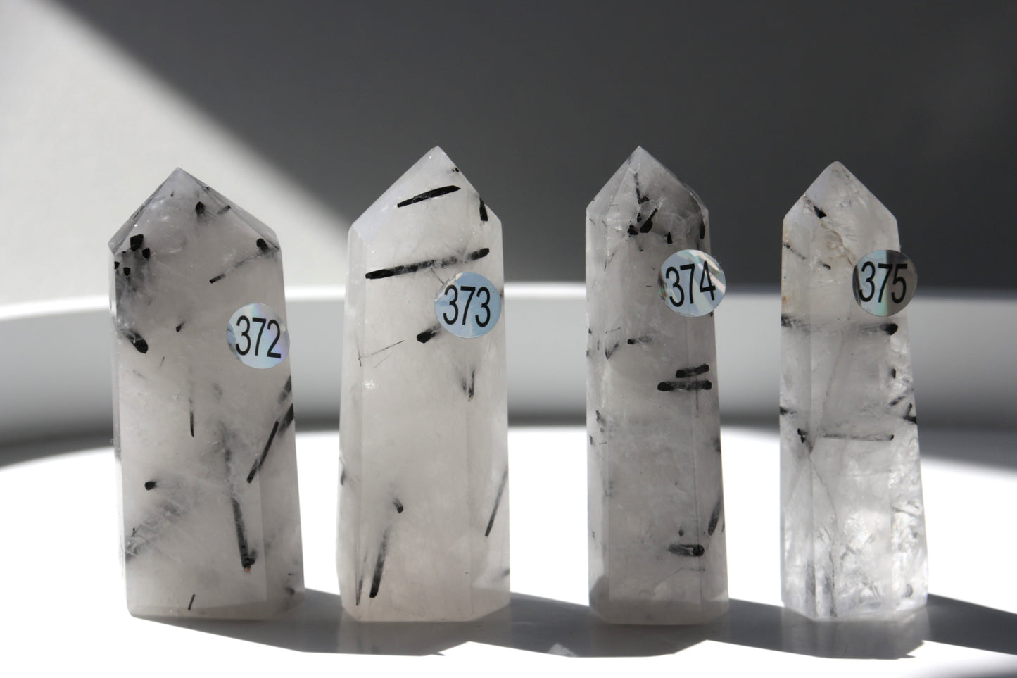 Quartz tourmaliné - Pointes