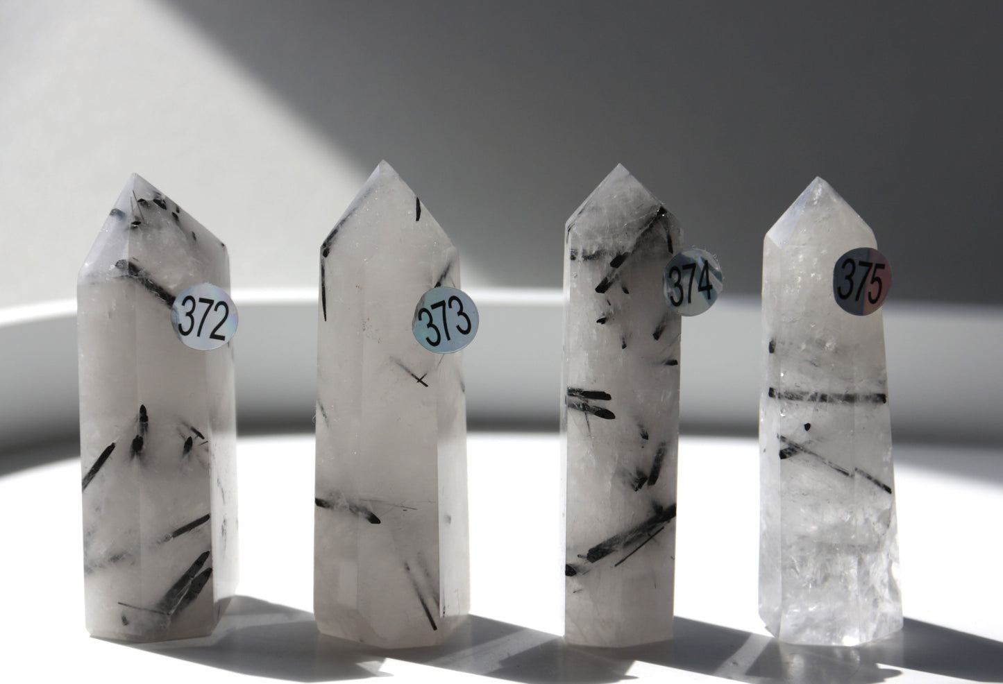 Quartz tourmaliné - Pointes