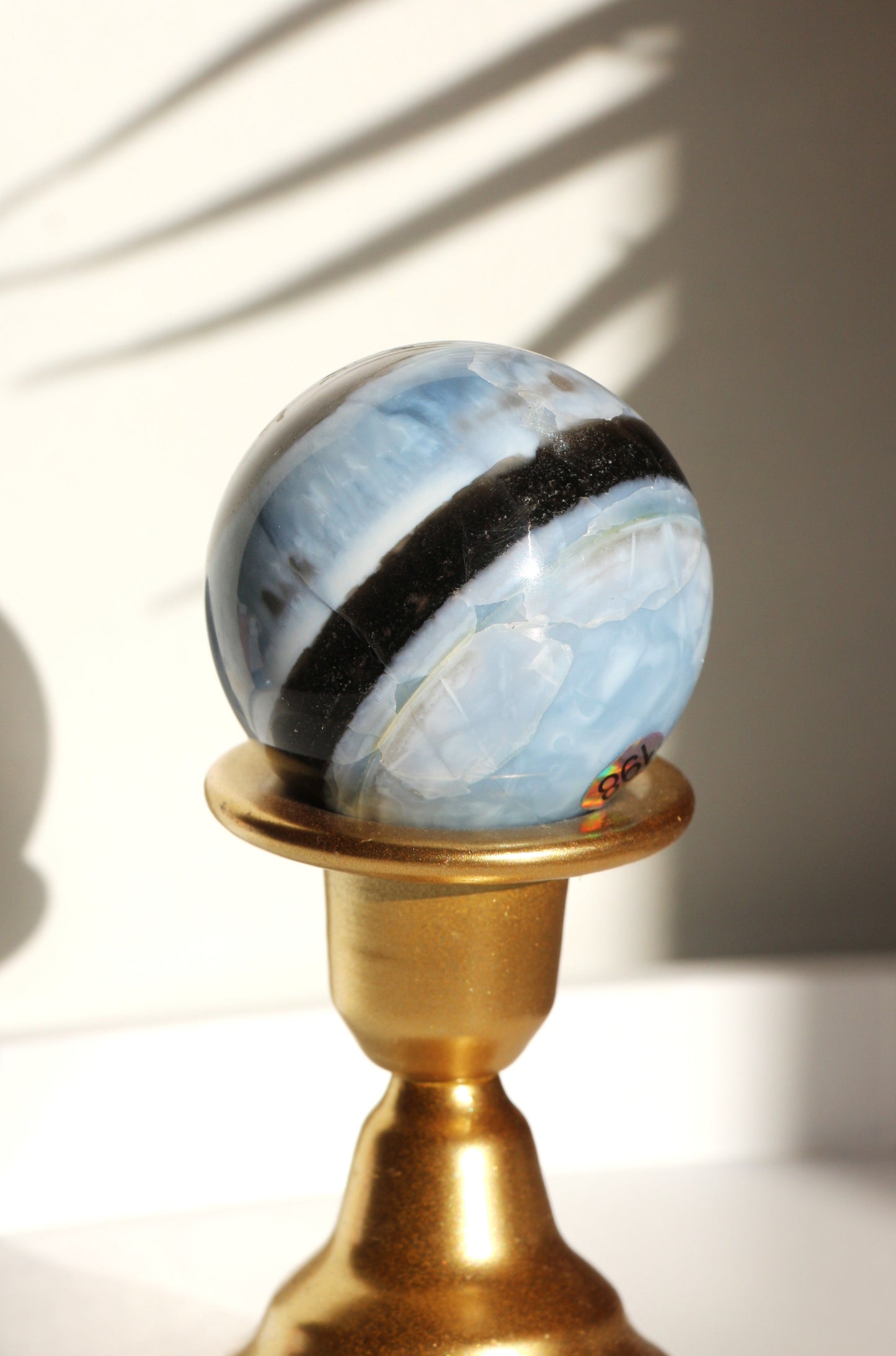 Sphère en Opale Bleue d’Owyhee de l’Oregon (131g)