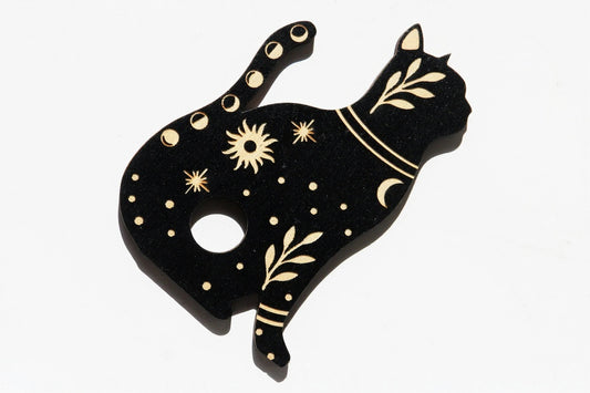 Socle pour sphère - Chat Céleste