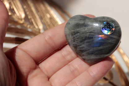 Labradorite - Cœur n°338 Cristal Ora