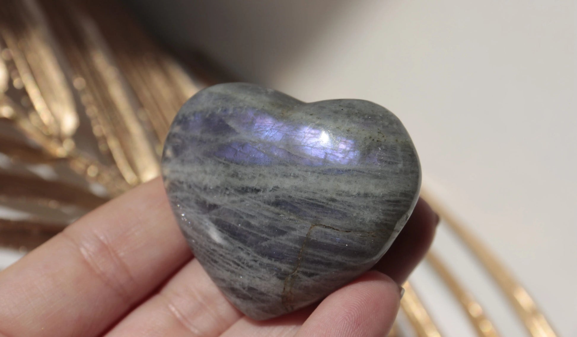 Labradorite - Cœur n°338 Cristal Ora