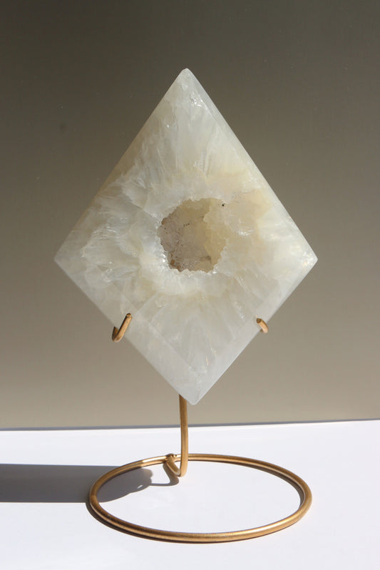 Agate Cristallisée Brésilienne – Diamant N°146 – 539g de good vibes ✨