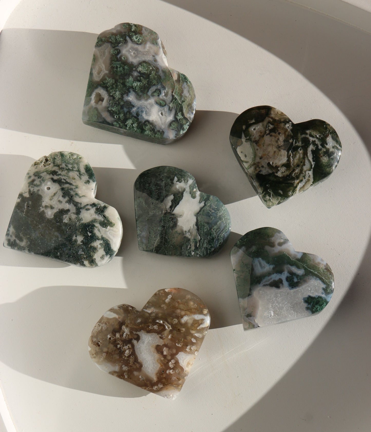 Cœur en Agate Mousse - Plusieurs modèles disponibles