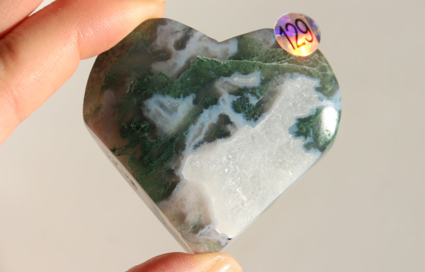 Cœur en Agate Mousse - Plusieurs modèles disponibles