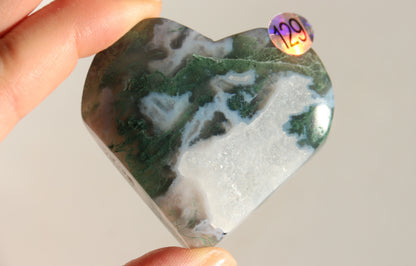 Cœur en Agate Mousse - Plusieurs modèles disponibles