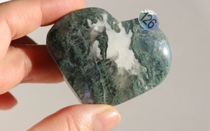 Cœur en Agate Mousse - Plusieurs modèles disponibles