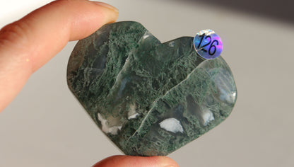 Cœur en Agate Mousse - Plusieurs modèles disponibles