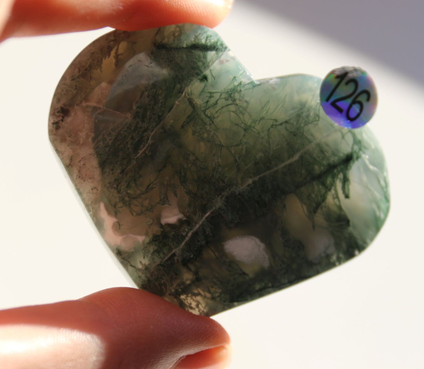 Cœur en Agate Mousse - Plusieurs modèles disponibles