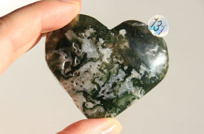 Cœur en Agate Mousse - Plusieurs modèles disponibles