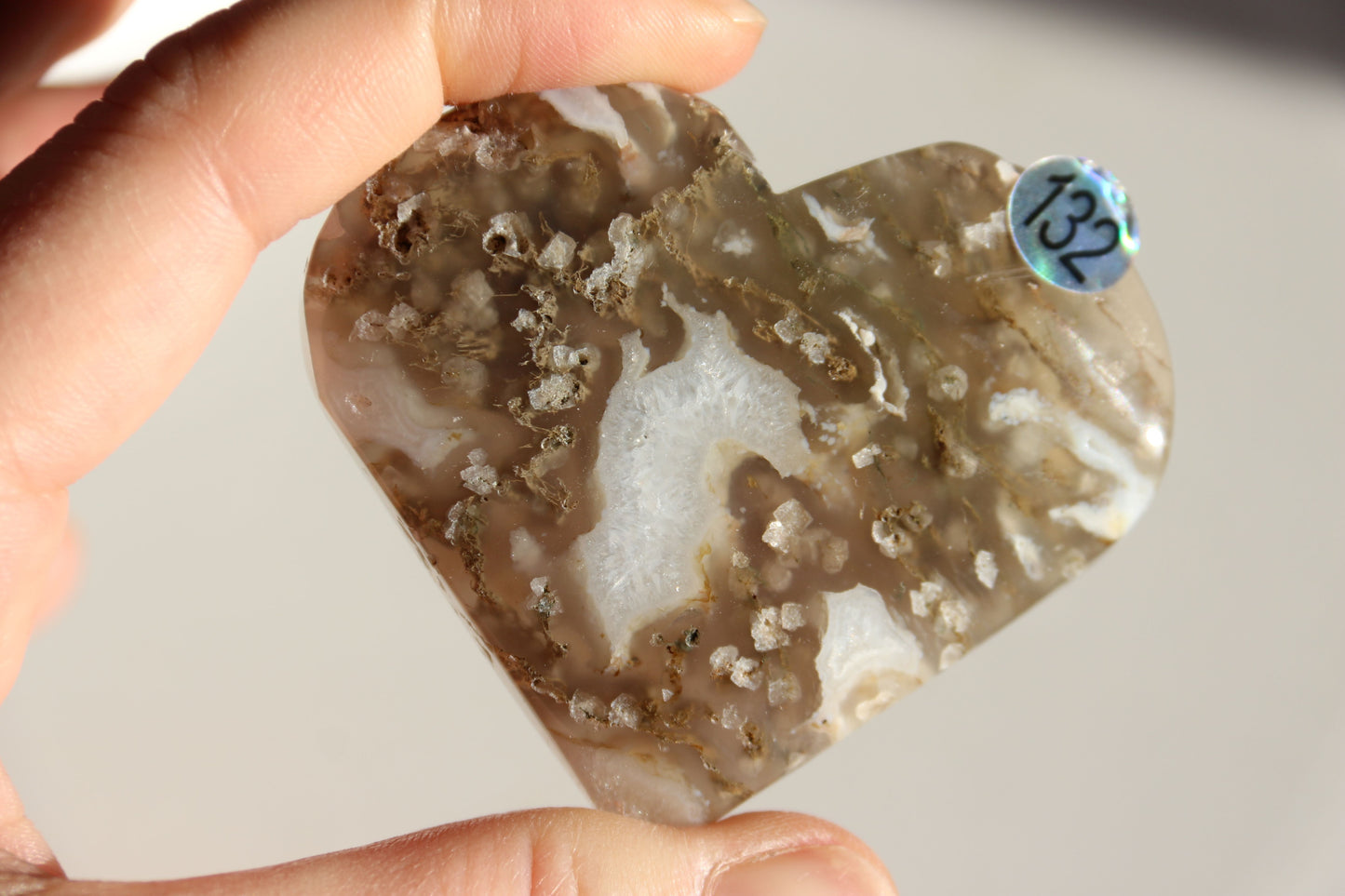 Cœur en Agate Mousse - Plusieurs modèles disponibles