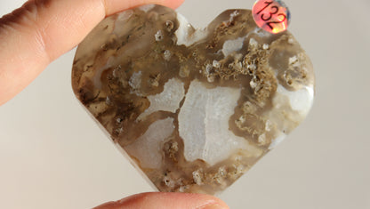 Cœur en Agate Mousse - Plusieurs modèles disponibles