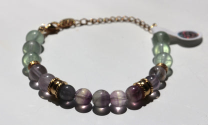 Fluorite - Bracelet ajustable n°356