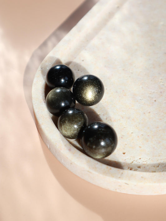 Obsidienne Dorée - Mini sphères