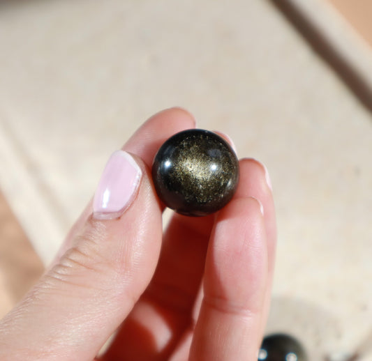 Obsidienne Dorée - Mini sphères