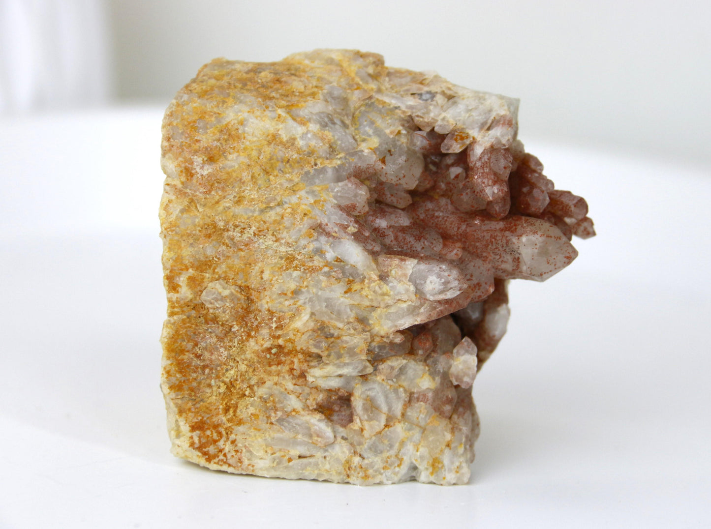 Quartz Hématoïde Brut de France - 151g - Échassières (Allier)