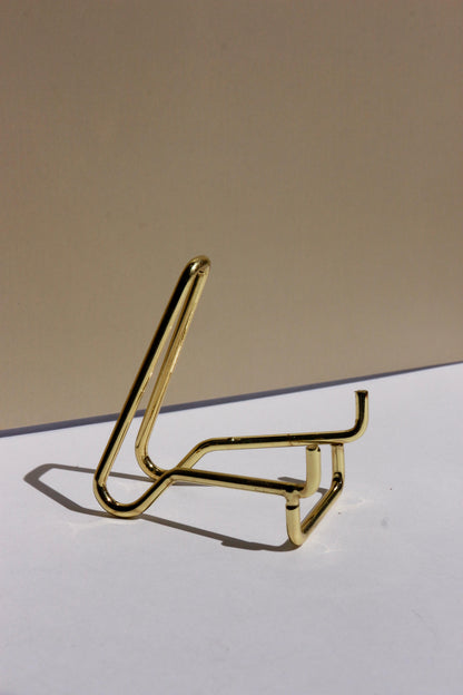 Socle chevalet en métal doré – Taille M