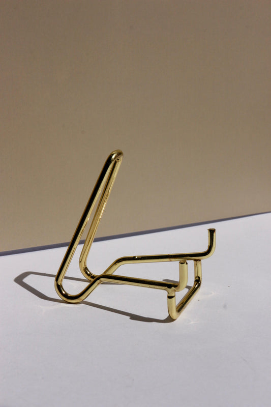 Socle chevalet en métal doré – Taille M