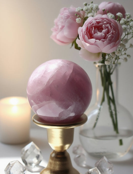 Quartz rose - Sphère n°382