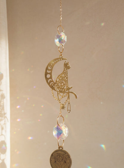 Clair de Chat - Attrape-soleil en cristal de verre