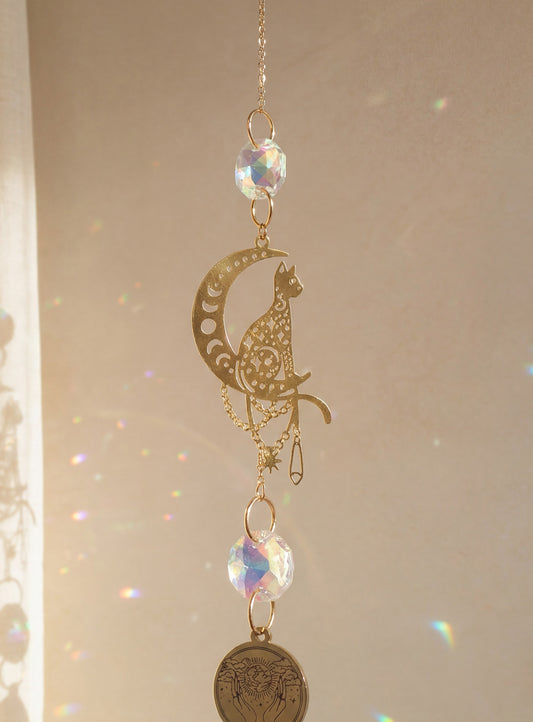 Clair de Chat - Attrape-soleil en cristal de verre