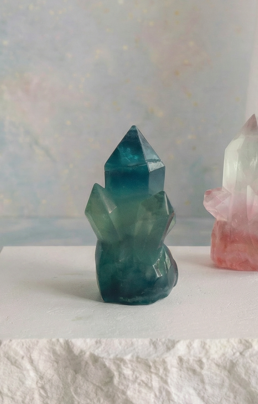 Fluorite - Amas sculptés - Modèle au choix