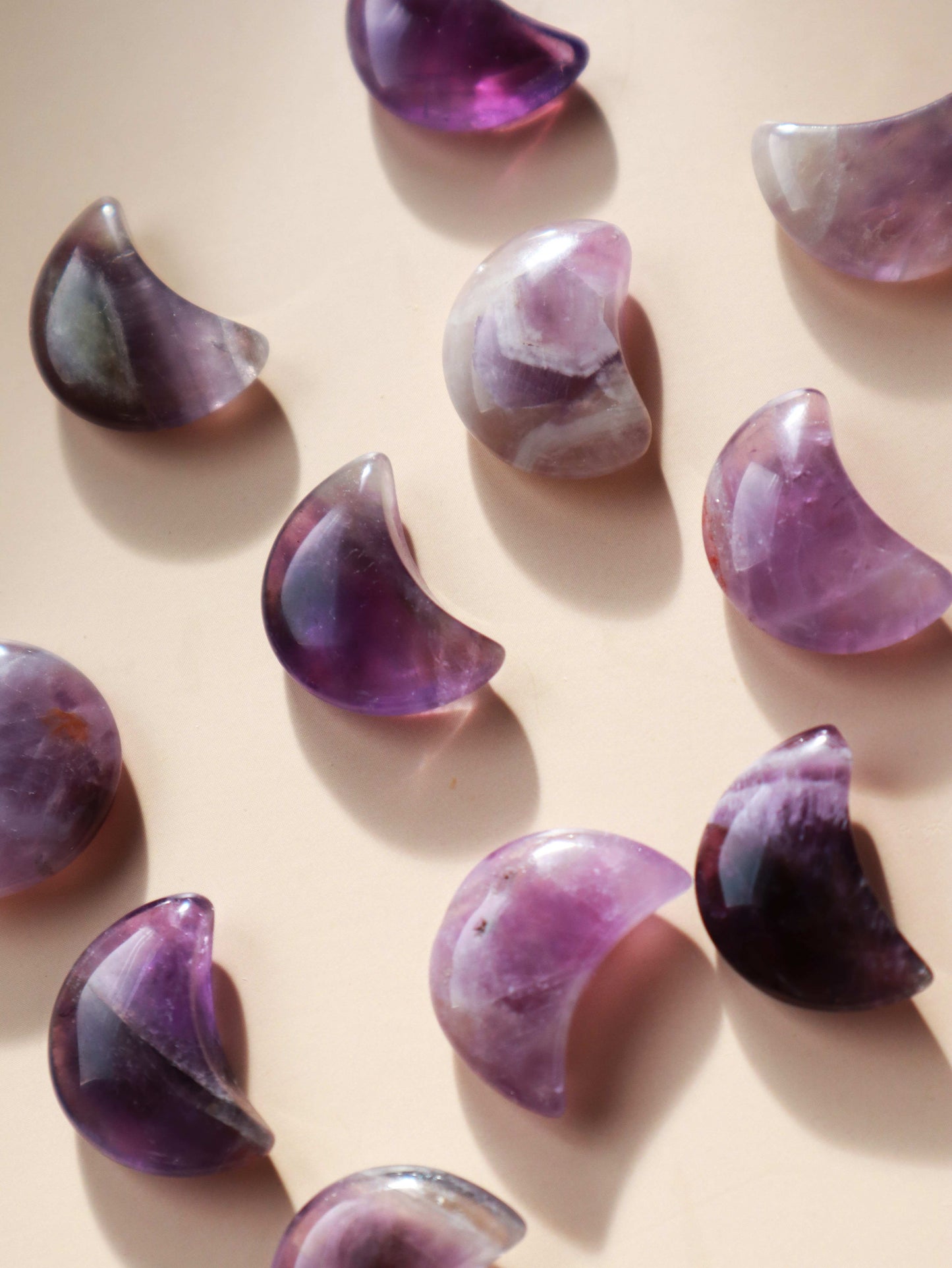 Lunes en Améthyste - Pierre Naturelle