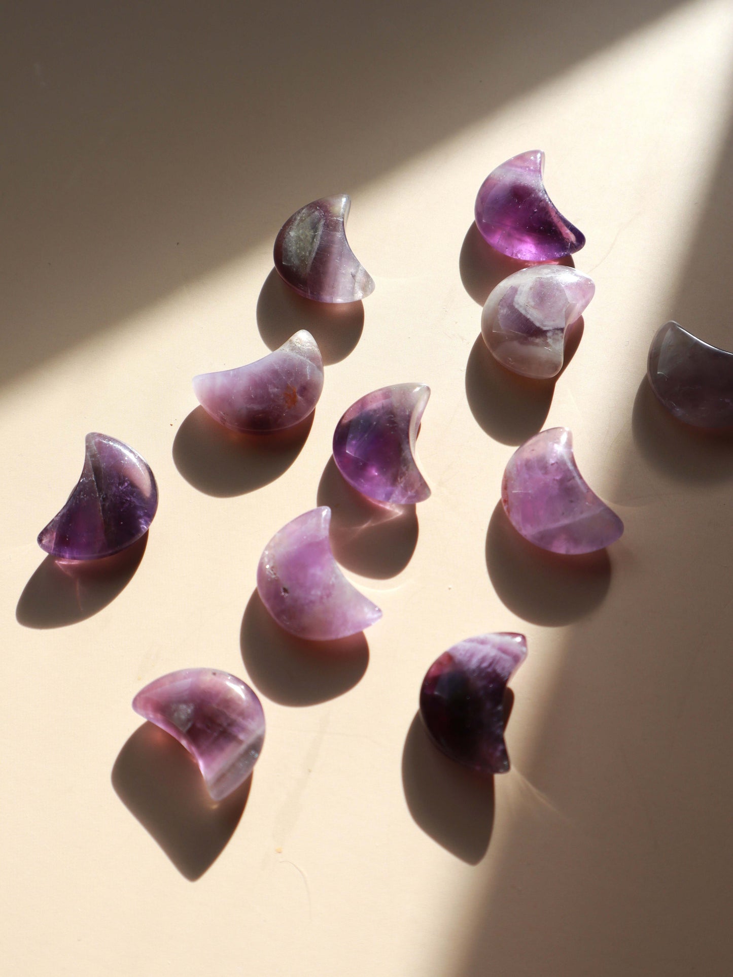 Lunes en Améthyste - Pierre Naturelle