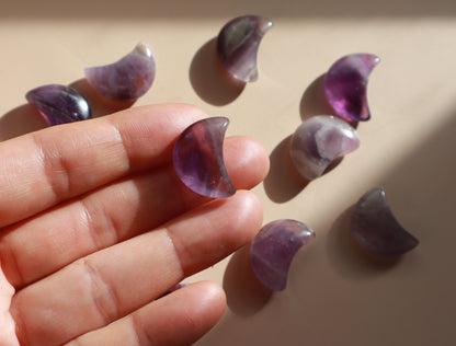 Lunes en Améthyste - Pierre Naturelle