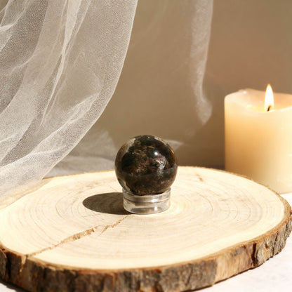 Mini Sphère quartz lodolite n°326