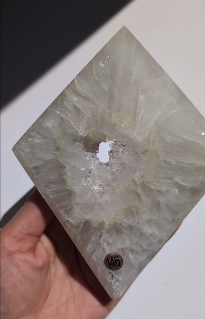 Agate Cristallisée Brésilienne – Diamant N°146 – 539g de good vibes ✨