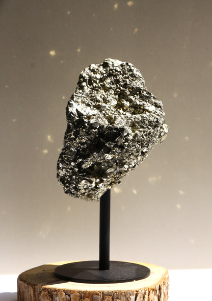 Pyrite – Pierre Brute sur Socle n°110 | 651g | Brésil 💎