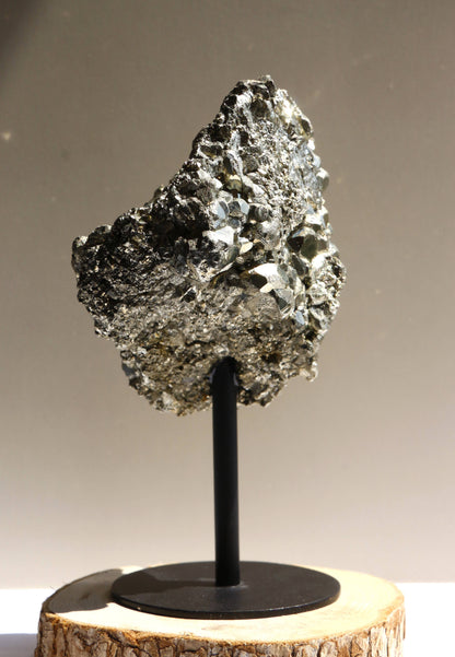 Pyrite – Pierre Brute sur Socle n°110 | 651g | Brésil 💎