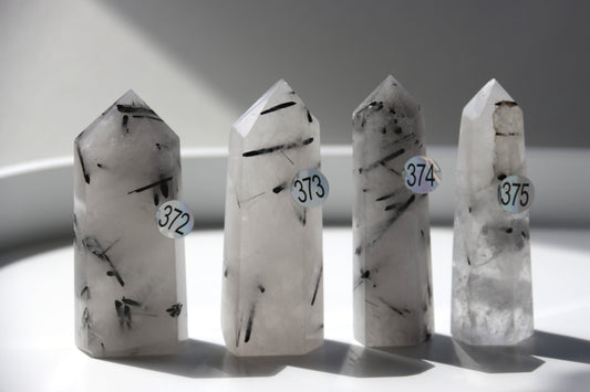 Quartz tourmaliné - Pointes
