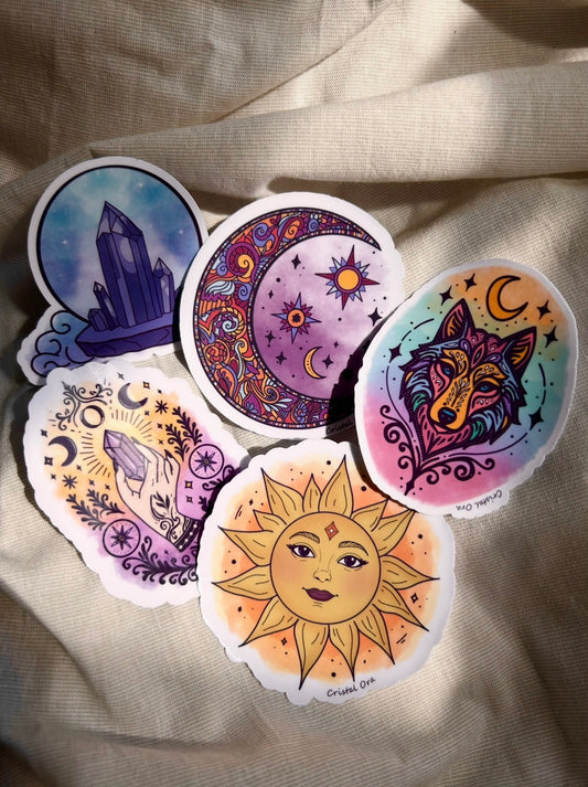 La sélection mystique de mai - Lot complet 5 stickers