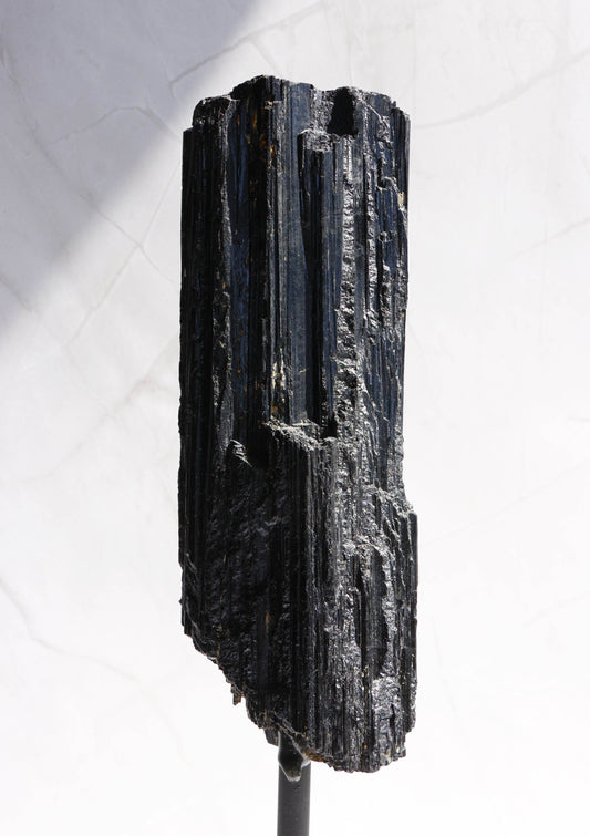 Tourmaline Noire n°188 sur Socle – 777g | Pièce unique du Brésil 💎