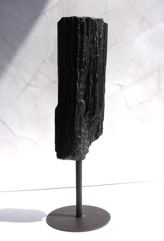 Tourmaline Noire n°188 sur Socle – 777g | Pièce unique du Brésil 💎