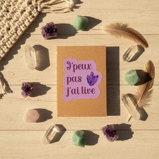 Carnet "J'peux pas j'ai live" - Différents modèles